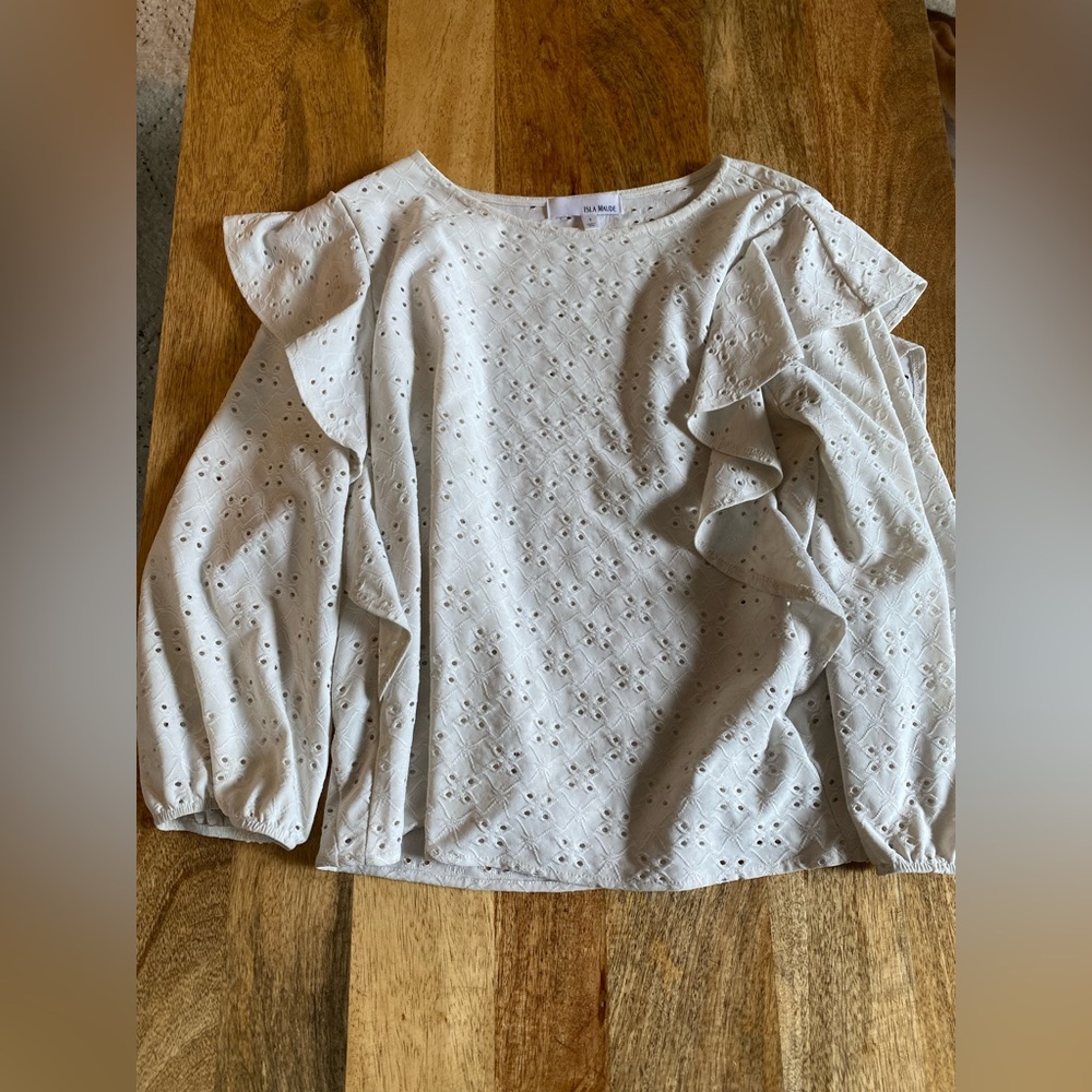Anthropologie Isla Maude eyelet top